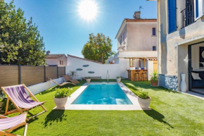 Villa climatisée, Piscine, Plages 8mn à pied